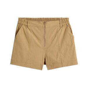 Madewell High‎ Rise Zip Front Shorts XS Khaki